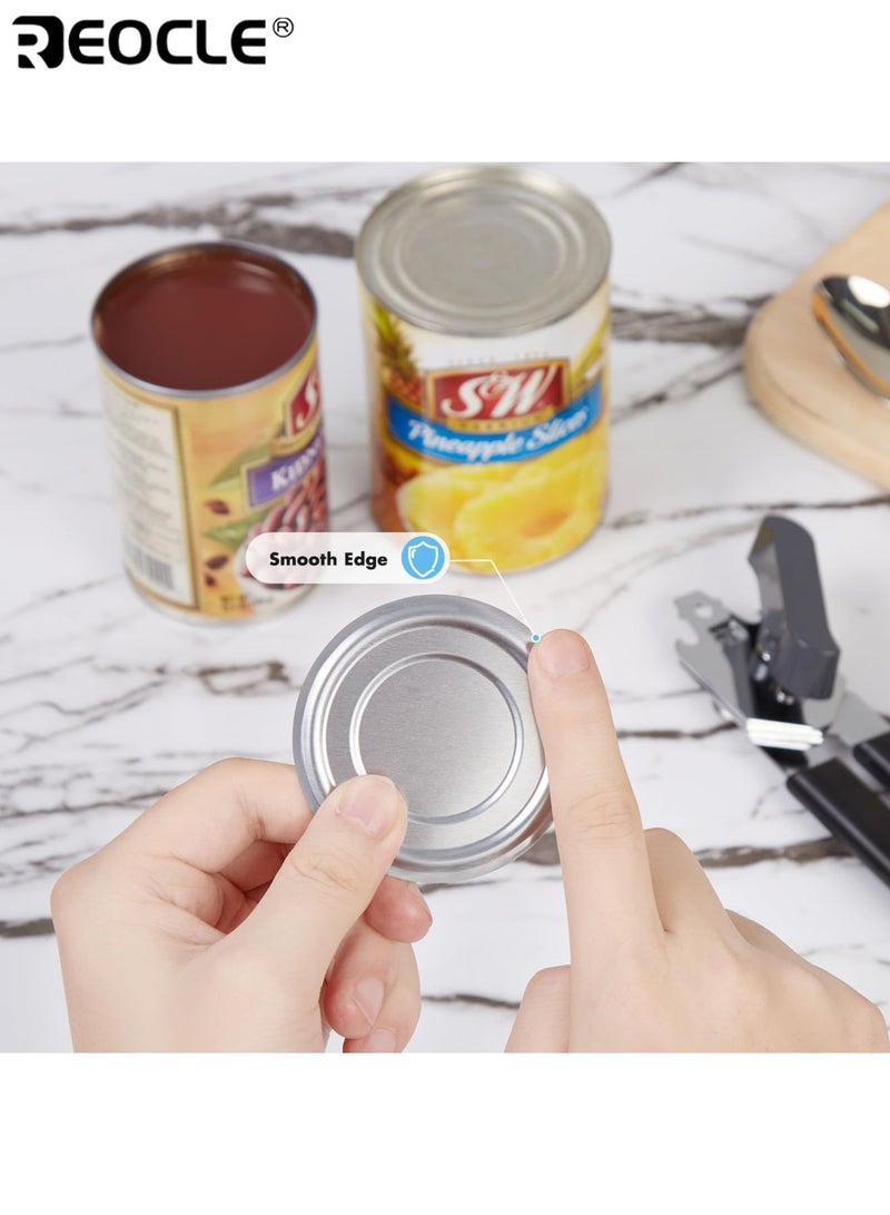 ريوكل فتاحة علب يدوية بشفرة ناعمة وتصميم غير قابل للانزلاق أداة فتح علب للمطبخ مع مقبض مريح لفتح سهل. - Image 3