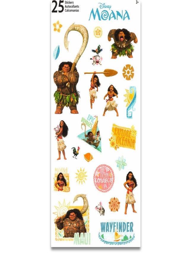 Disney Moana Hair Accessories Set - Bundle with 3 Moana Hair Clips and 2 Moana Scrunchies Plus Stickers, More | Moana 2 Hair Accessories for Toddler Girls - Image 4