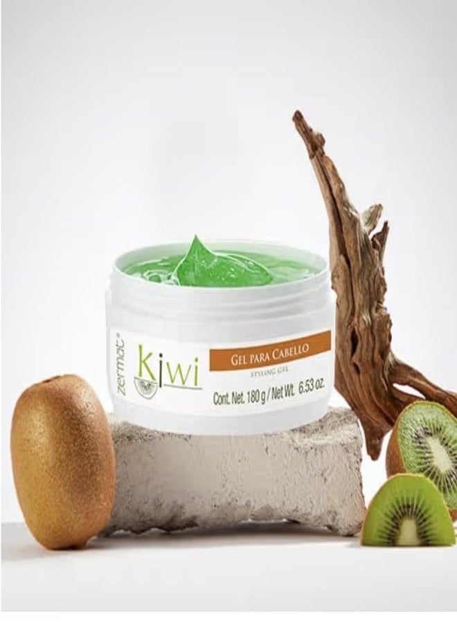 Zermat, Hair Gel, Kiwi, Styling Ge Controll, Shapes and Styles, 6.53 Oz. - Image 4