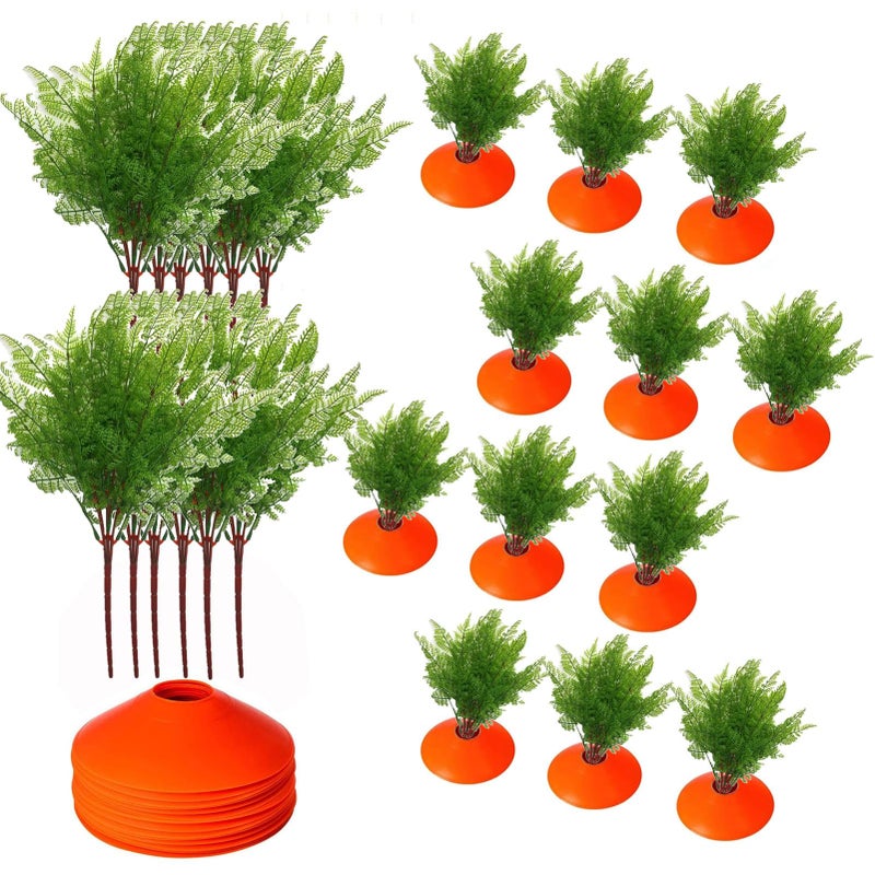 tyoungg Easter Yard Carrots Patch Large Spring Lawn Garden Yard Decor DIY 12 Sets (12) - Image 1