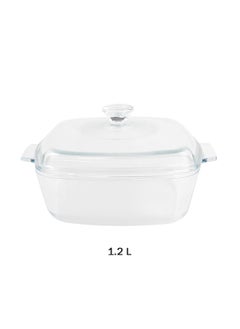 Home Smart Home Smart Bakeware Casserole Glass Square with Lid Set of Three Small Medium Large  - Image 4