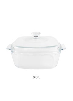 Home Smart Home Smart Bakeware Casserole Glass Square with Lid Set of Three Small Medium Large  - Image 3