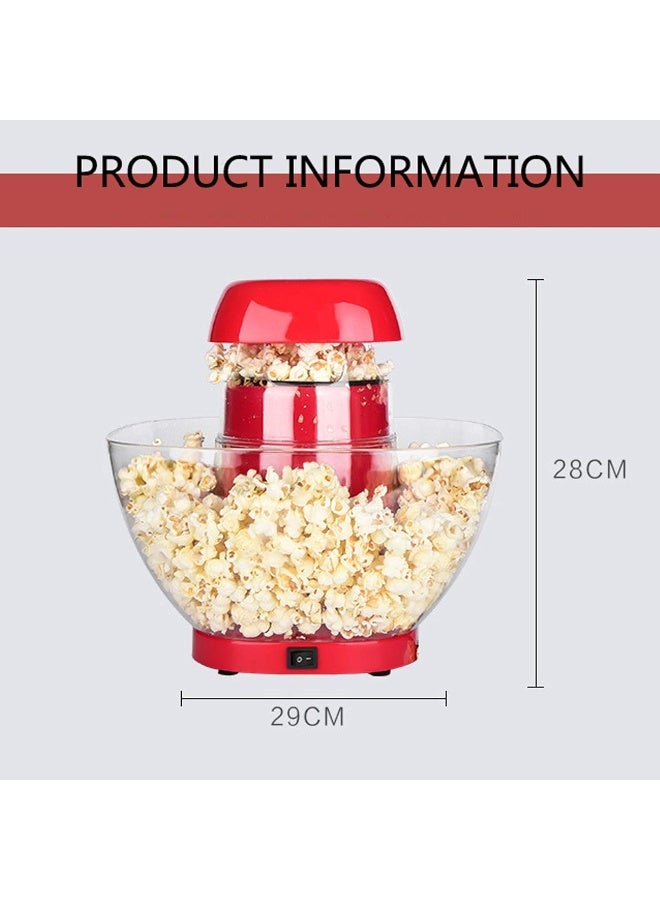 Popcorn Maker, Hot Air Corn Popper, Make Homemade Healthy Oil-Free Popcorn, Comes with Measuring Cup And Serving Bowl  - Image 4