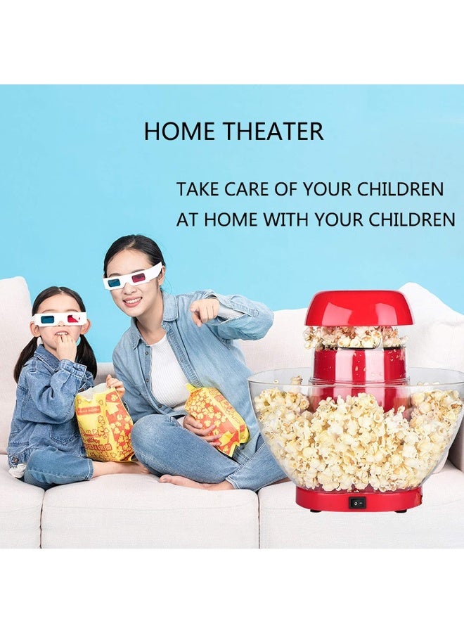 Popcorn Maker, Hot Air Corn Popper, Make Homemade Healthy Oil-Free Popcorn, Comes with Measuring Cup And Serving Bowl  - Image 3