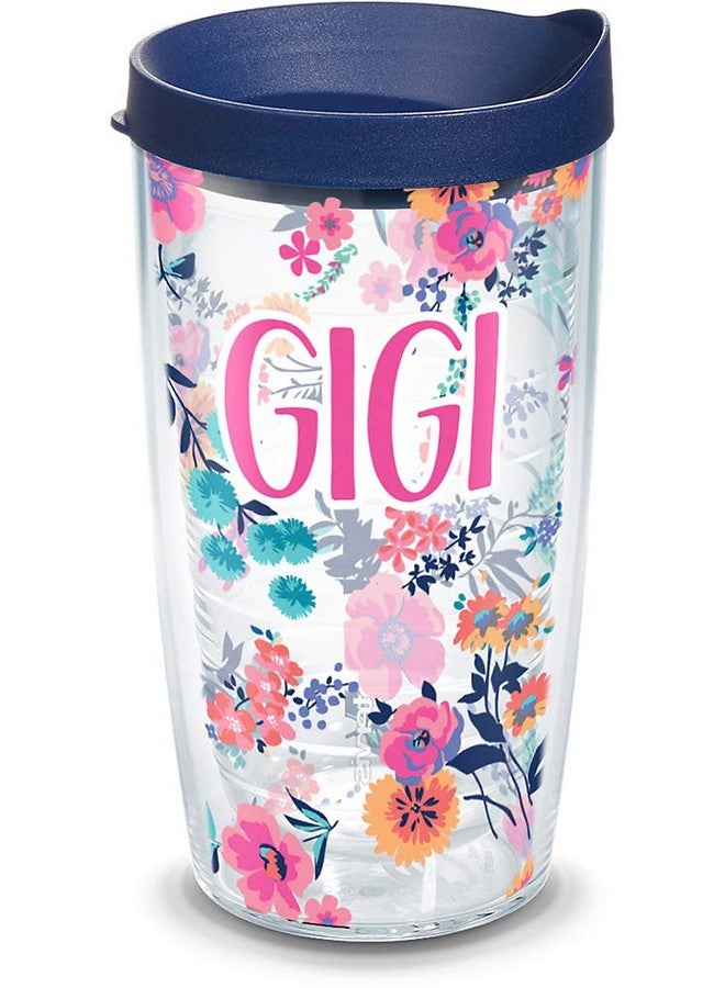 Tervis Made in USA Double Walled Dainty Floral Mother's Day Insulated Tumbler Cup Keeps Drinks Cold & Hot, 16oz, Gigi - Image 1