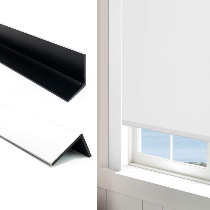 Keego 100 Blackout PVC Light Blocking Strips for Window Shades  Block Light Along The Sides of Blackout Blinds Great for Bedroom Nursery White 585 2pcs