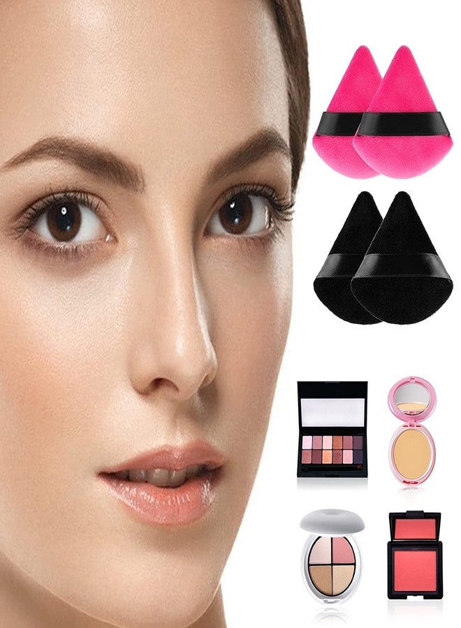 Ruby Face RubyFace 15 Pcs Triangle Makeup Puff Set, 6 Pcs Mini Finger Soft Powder Puffs for Foundation, Concealer & Loose Powder, Reusable Latex-Free Face Makeup Applicators (Multicolor)- 21 Pcs Set - Image 4