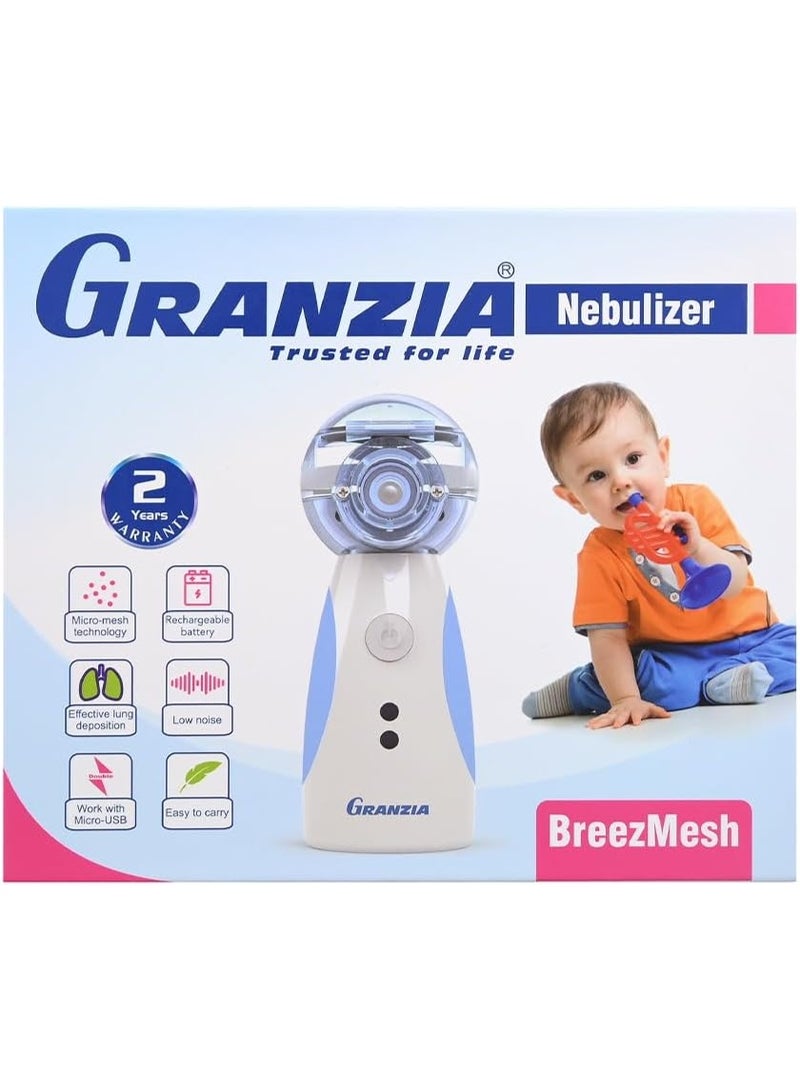 Granzia BreezMesh Portable Nebulizer – Lightweight & Quiet Mesh Inhaler for Home and Travel Use - Image 2