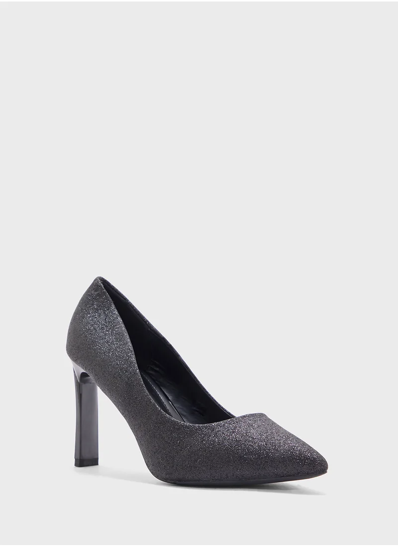 بي ار High Heeled Pointed Pump