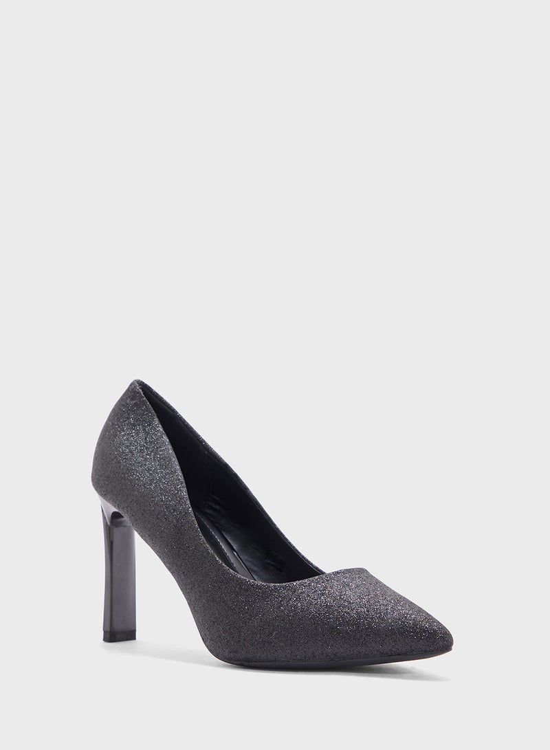 BR High Heeled Pointed Pump  - Image 2