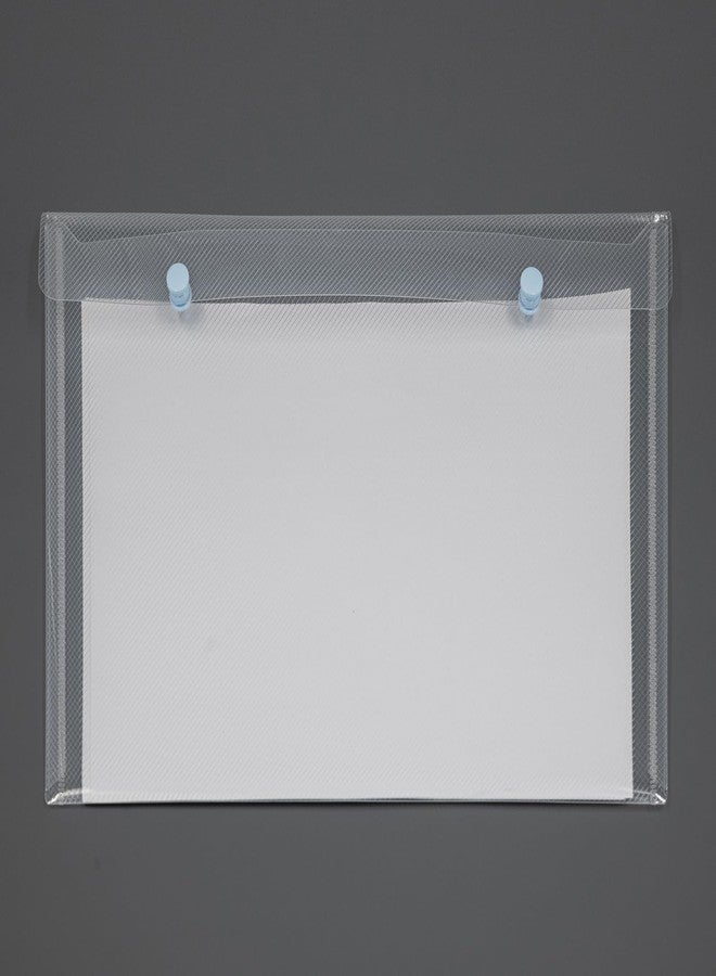 Comma Jellybean Folder | A4 Size Transparent Plastic File Folder | PP Document Holder with Snap Button (Pack of 5) - Assorted - Image 4