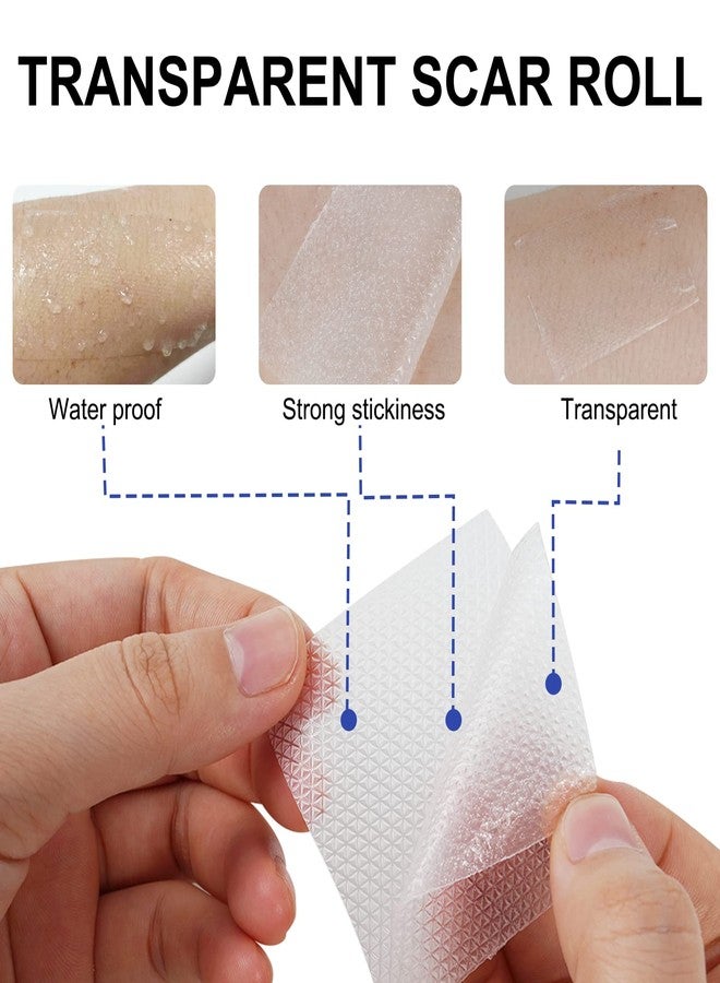 ZODENIS Silicone Scar Sheets, Clear Silicon Gel Scar Sheets, Invisible Scar Tape(1.6” x 120”Roll-3M), Scar Strips for Surgical Scars, Medical Grade, Scar Removal Sheets - Image 4