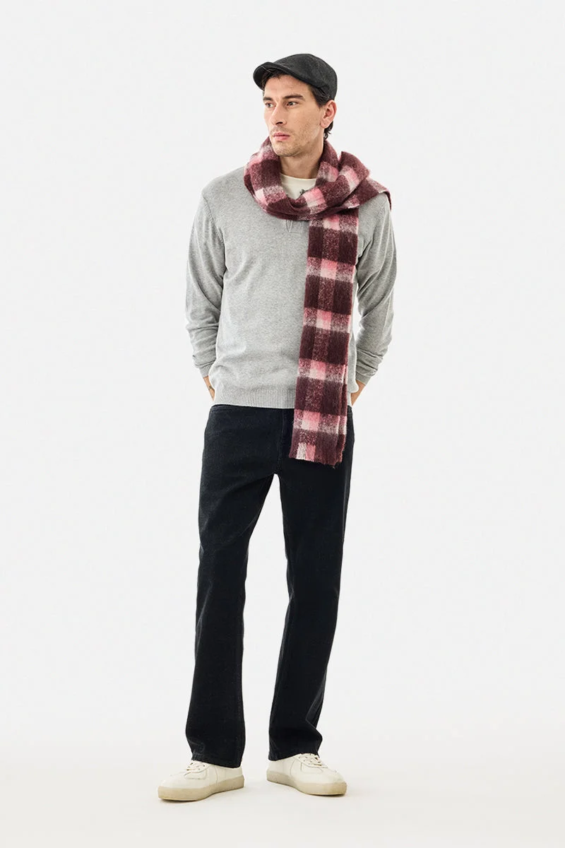 SNITCH Black Straight Fit Washed Jeans for Men | Best Price UAE