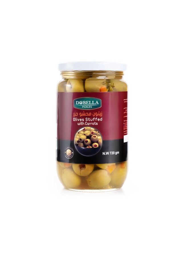 DOBELLA Green Olives With Carrots 720 grams 