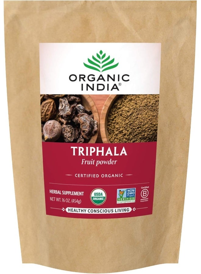 Organic India Bulk Herb Triphala Powder, 1 Pound 