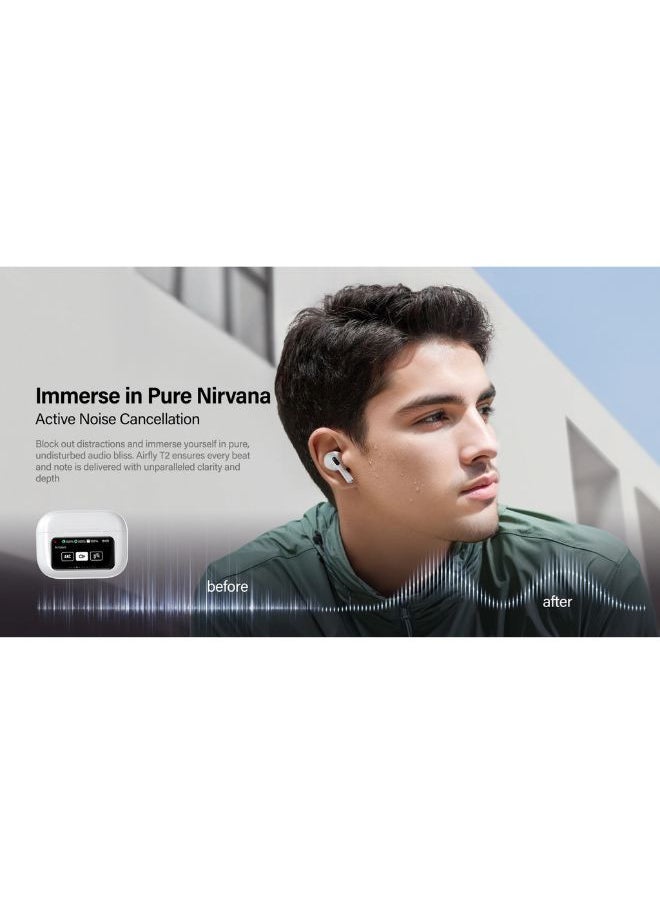 RIVERSONG - Airfly T2 True Wireless Earbuds, Smart Touch Case, Active Noise Cancellation, 6 EQ Modes, 30H Playtime, Waterproof, Voice Assistant - Image 1