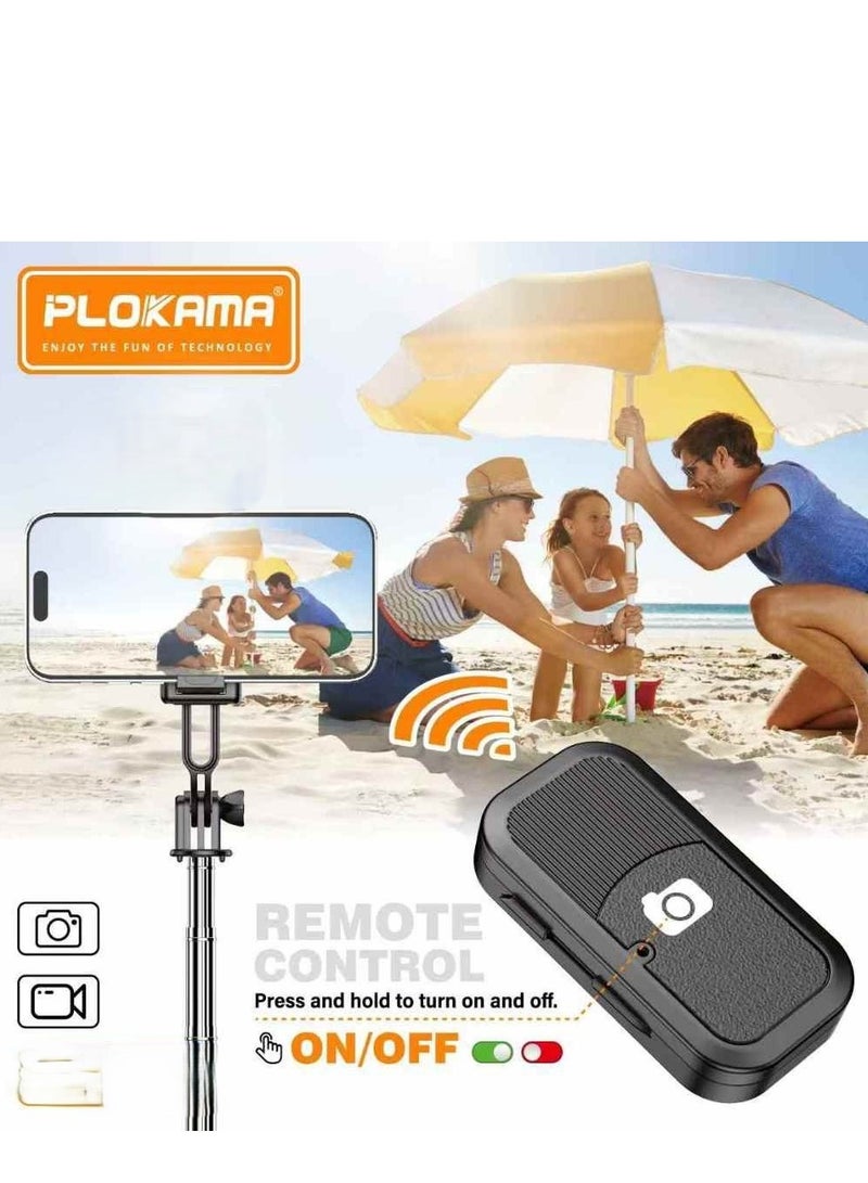 التخطيط عصا سيلفي ستيك، حامل ثلاثي القوائم قابل للتمديد مع جهاز تحكم عن بعد لاسلكي، خفيف الوزن، متوافق مع iPhone 15 14 13 12 Pro Xs Max X 8Plus والهواتف الذكية Samsung والمزيد - Image 2