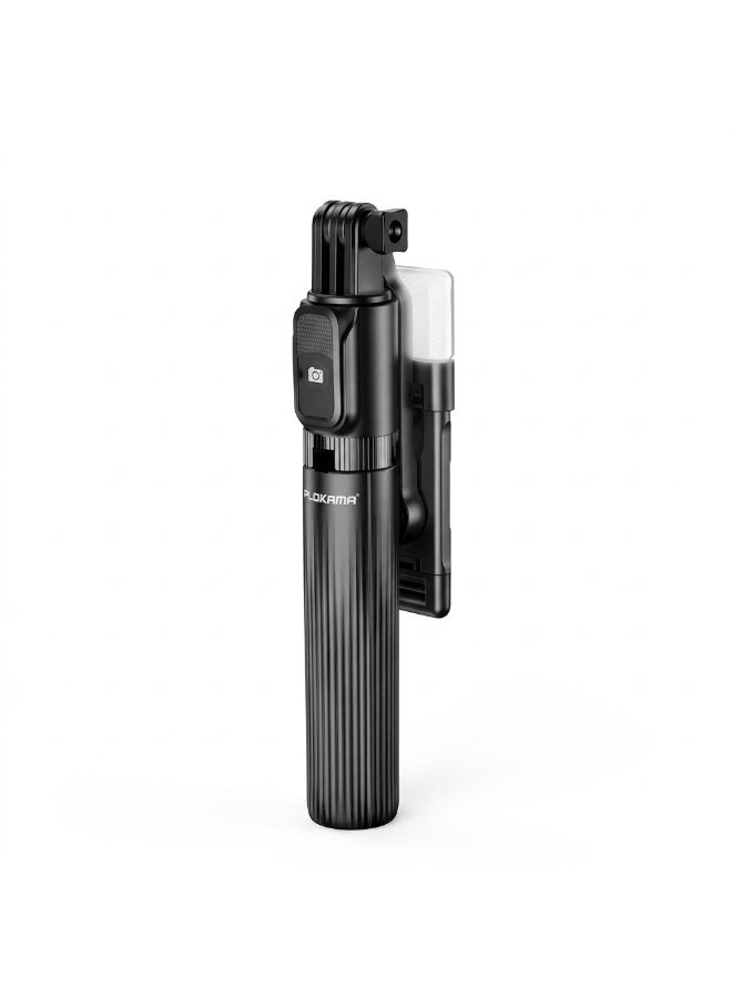 PLOKAMA Selfie Stick, Extendable Selfie Stick Tripod with Wireless Remote and Tripod Stand, Portable, Lightweight, Compatible with iPhone 15 14 13 12 Pro Xs Max X 8Plus, Samsung Smartphone and More - Image 1