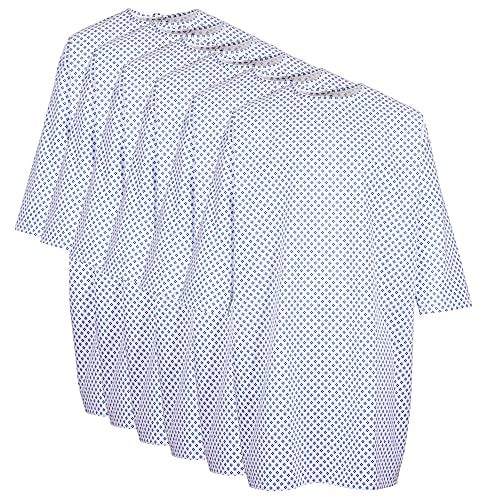 Profound Care Hospital Gown 6 Pack - Patient Gowns Fits Up to 2XL - Hospital Gowns for Women and Men - 45" Long & 62" Wide - Cotton Blend Medical Patient Gowns White - Image 1