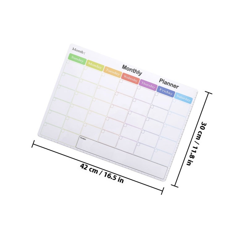 2pcs Fridge Magnetic Writing Boards List Planning Whiteboards Schedule Message Boards - Image 2
