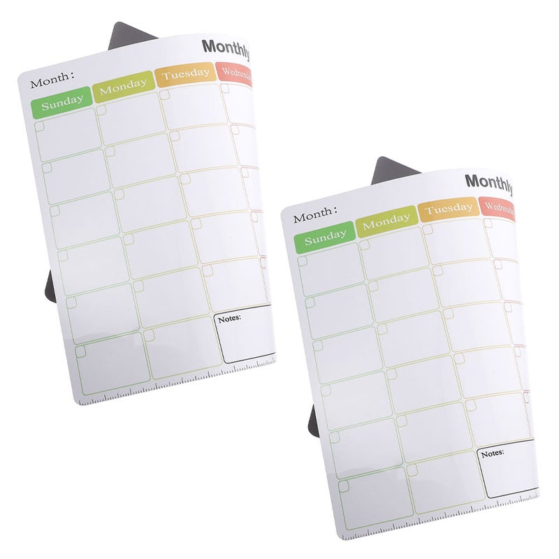 2pcs Fridge Magnetic Writing Boards List Planning Whiteboards Schedule Message Boards - Image 5