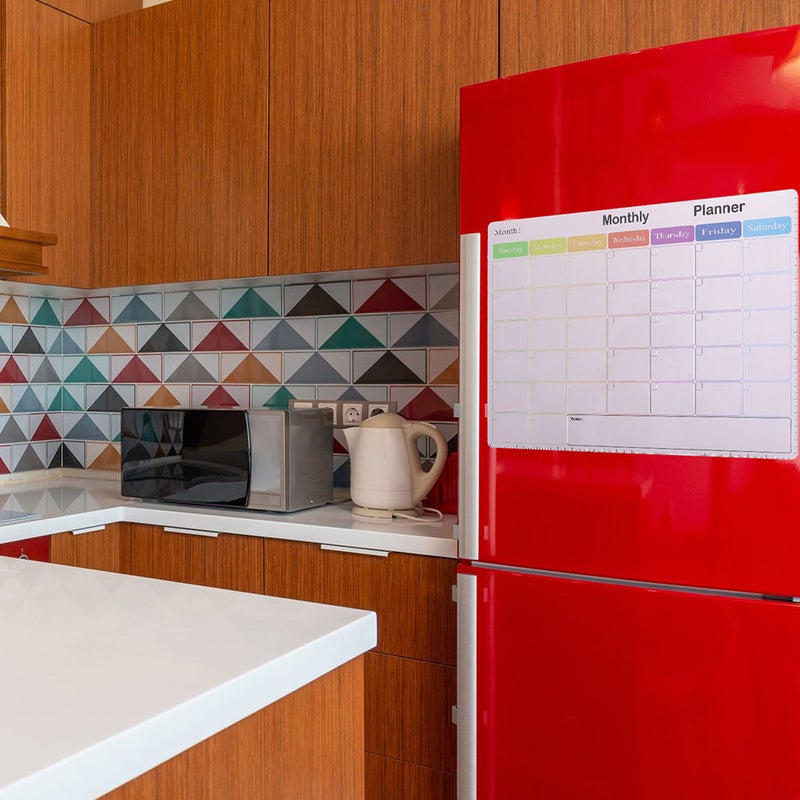2pcs Fridge Magnetic Writing Boards List Planning Whiteboards Schedule Message Boards - Image 4
