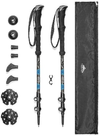 Cascade Mountain Tech Trekking Poles - Carbon Fiber Walking or Hiking Sticks with Quick Adjustable Locks (Set of 2) - pzsku/Z362E2F81A3D70F3B46C5Z/45/_/1686210944/729bd130-a9a3-41cb-a605-11fee8f59b6d