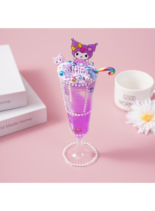 Children's Handmade Diy Material Bag Food Play Crystal Mud Toy Ice Cream Cup Dessert Cup Juice Cup Toy-Specifications:SUMMER DRINKS-KOLOM - Image 1