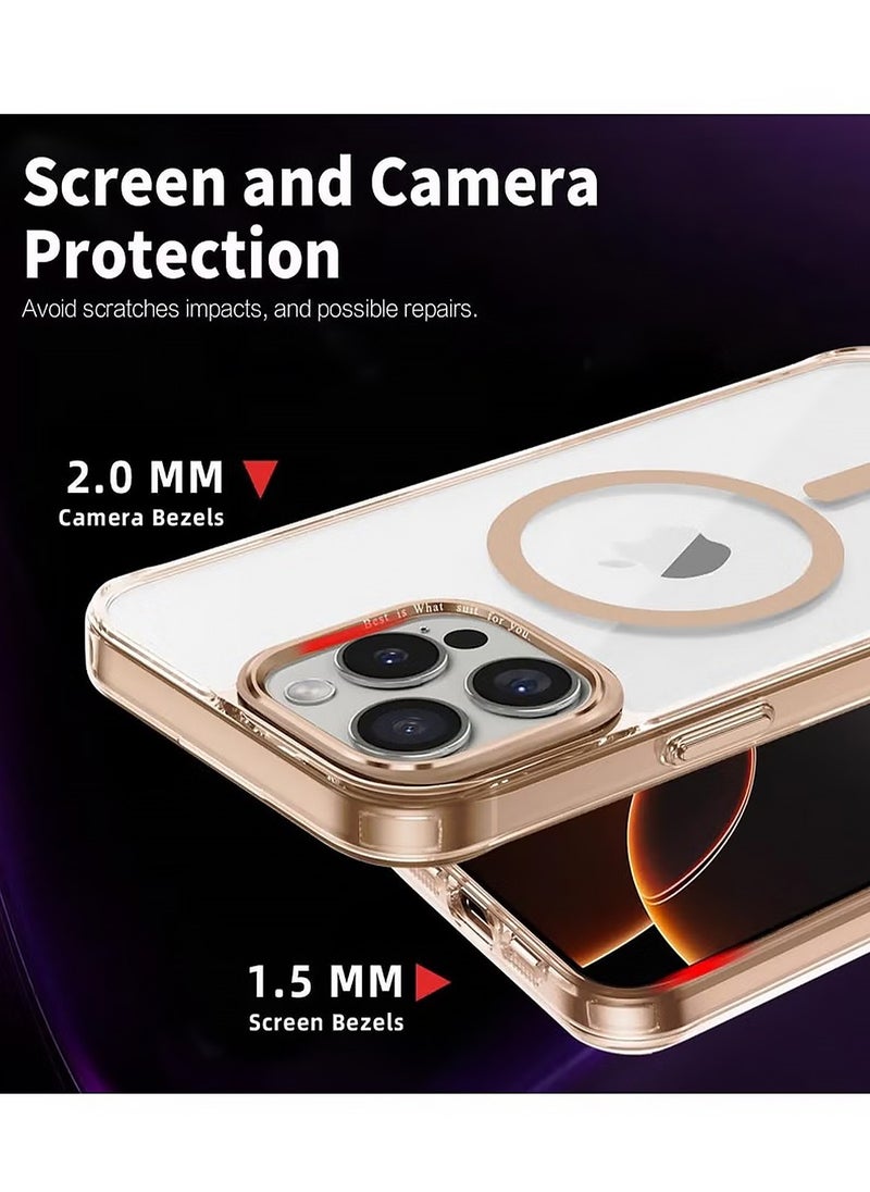 X-level iPhone 16 Pro Max Case,Camera Control Compatible with MagSafe,Camera Protection, Shockproof Thin Cover,Resists Yellowing and Scratches, Magnetic Phone Case for iPhone 16 Pro Max Desert Titanium case  - Image 5