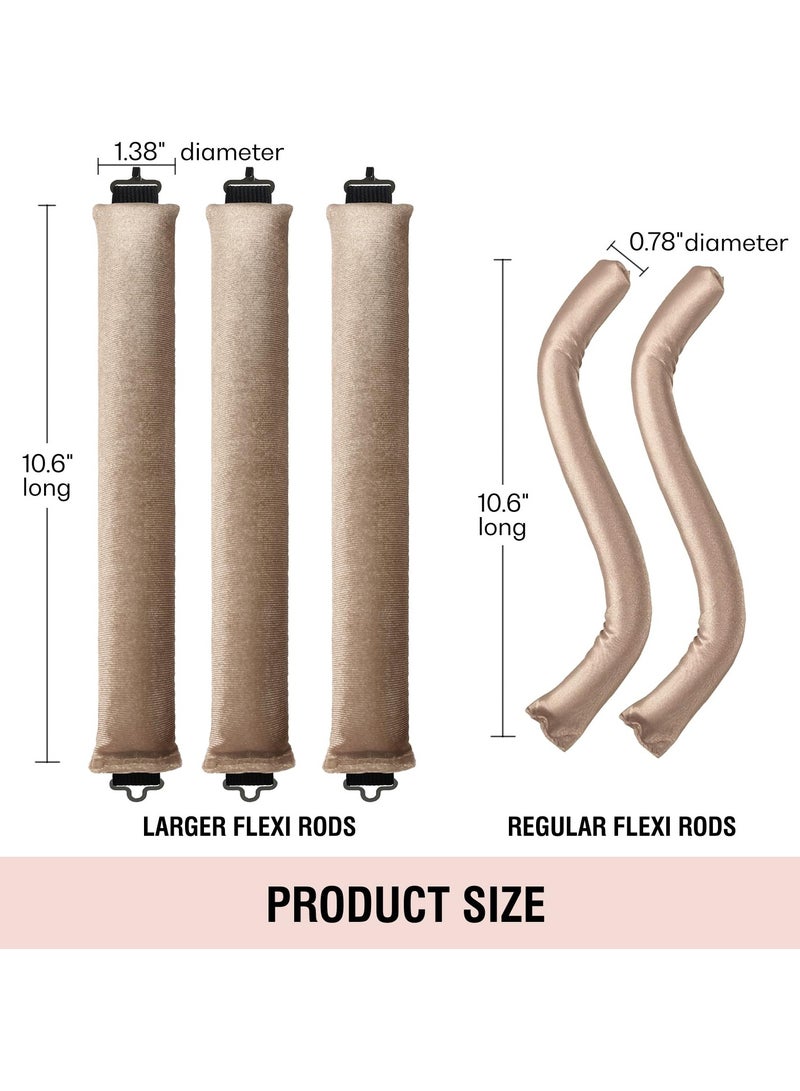 Overnight Heatless Hair Curler, Flexi Rods for All Hair Types, No Heat Required, Perfect for Effortless Curls - Image 4