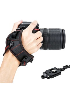 JJC Widen DSLR Camera Wrist Hand Strap Grip with Quick Release Tripod Plate for Canon EOS R8 R5 R6 Mark II R10 R7 R3 R5C R6 R RP 90D 80D 4000D Rebel T7 T8i T7i T6i 5D Mark IV III 7D 6D Mark II Sony A7R V  - Image 1