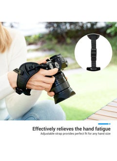 JJC Widen DSLR Camera Wrist Hand Strap Grip with Quick Release Tripod Plate for Canon EOS R8 R5 R6 Mark II R10 R7 R3 R5C R6 R RP 90D 80D 4000D Rebel T7 T8i T7i T6i 5D Mark IV III 7D 6D Mark II Sony A7R V  - Image 3