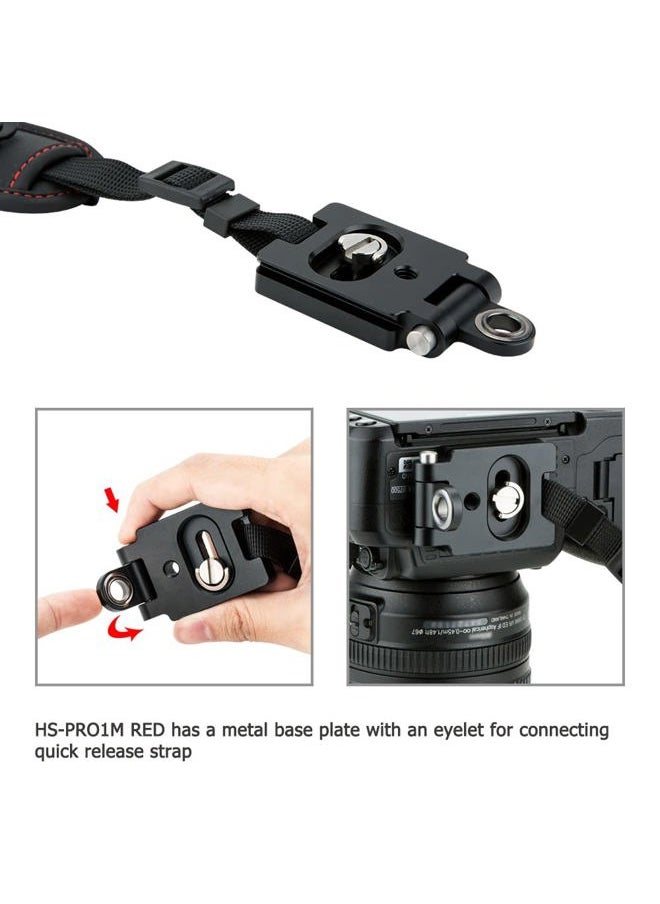 JJC Widen DSLR Camera Wrist Hand Strap Grip with Quick Release Tripod Plate for Canon EOS R8 R5 R6 Mark II R10 R7 R3 R5C R6 R RP 90D 80D 4000D Rebel T7 T8i T7i T6i 5D Mark IV III 7D 6D Mark II Sony A7R V  - Image 5