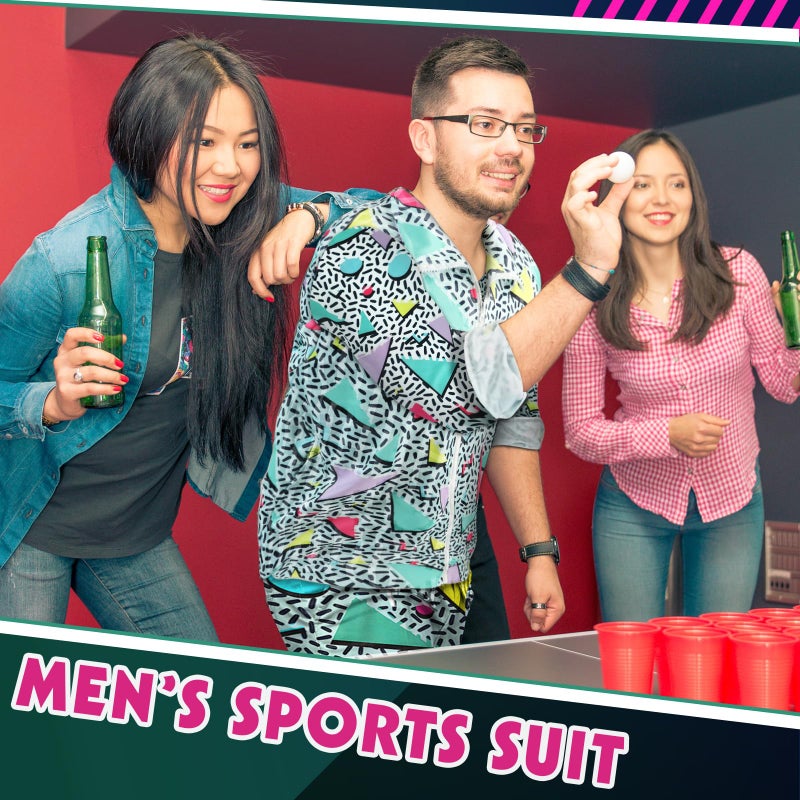 Arssm Retro 80s 90s Outfit Sets for Men Vintage Jacket and Joggers Sweatpants Tracksuit Streetwear Green L - Image 5