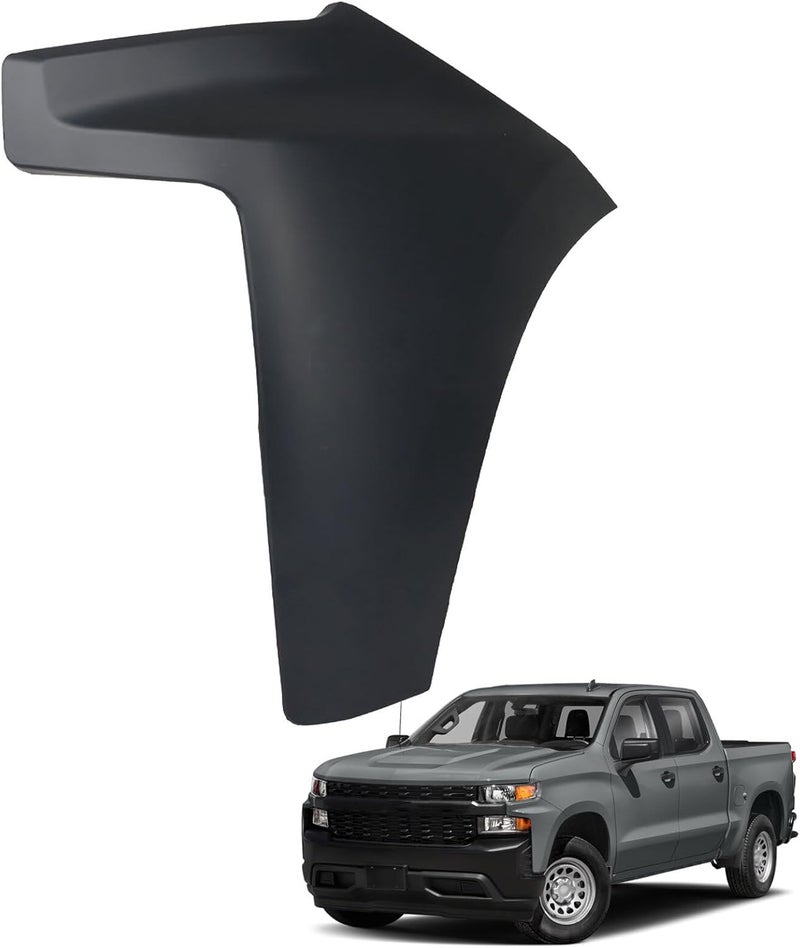 SEBLAFF Left Side Black Front Bumper End Cap Extension for 2019-2022 Silverado 1500 - Image 1