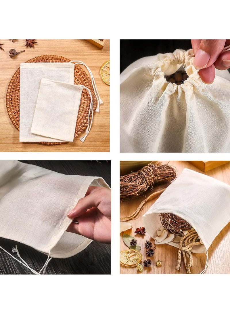 أوزيغالور 12 عبوة أكياس قطنية قابلة لإعادة الاستخدام - 20 × 25 سم، قابلة للغسل والتحلل الحيوي - Image 5