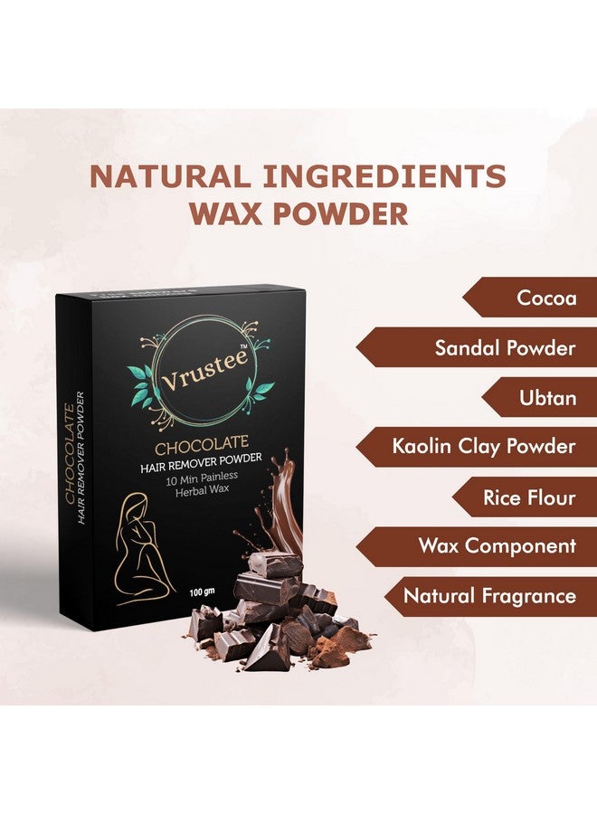 SHOPYSTAR Chocolate Hair Removal Wax Powder | Painless Herbal Waxing Powder for All Hair Types | Quick 10-Min Hair Removal for Hands, Legs, Underarms & Bikini Area | 100g (Pack of 1) - Image 5