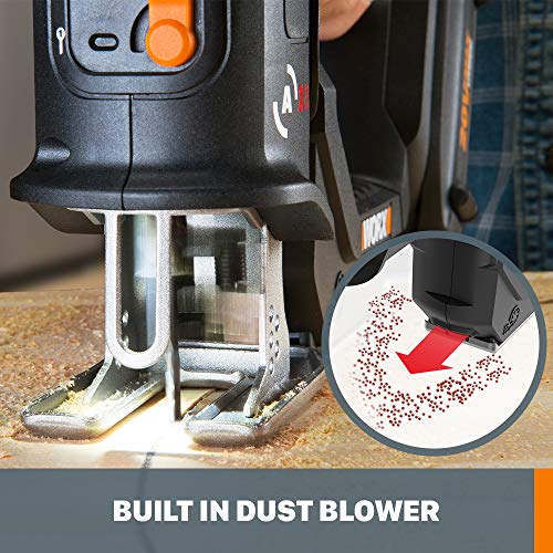 Worx WX550L.9 20V Power Share Axis Cordless Reciprocating & Jig Saw (Tool Only) - Image 5