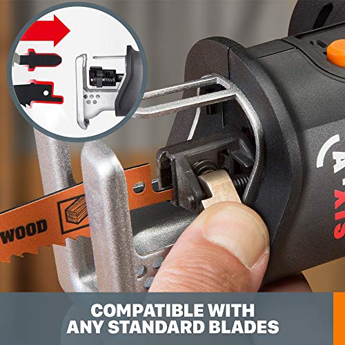 Worx WX550L.9 20V Power Share Axis Cordless Reciprocating & Jig Saw (Tool Only) - Image 3