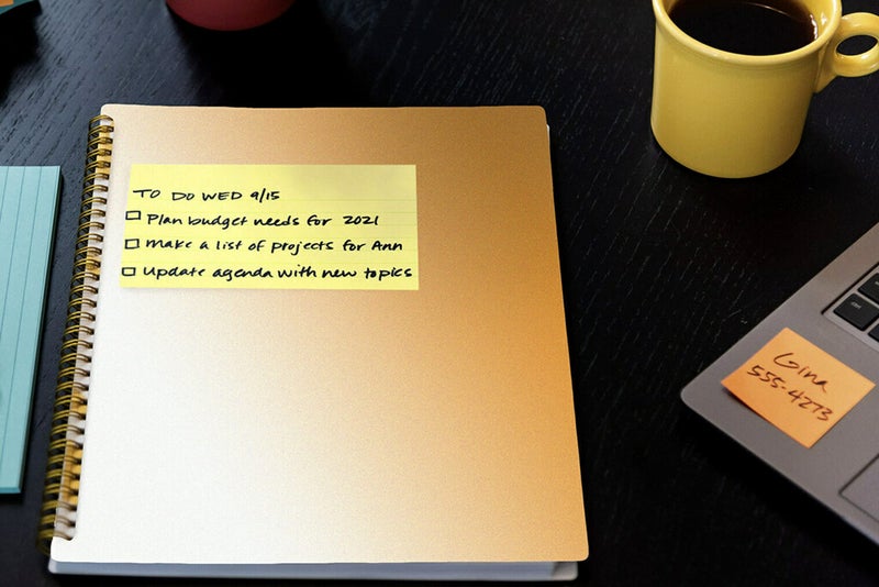 Post-it Notes, 3 in x 5 in, 12 Sticky Notes Pads, 100 Sheets per Pad, Canary Yellow, The Original Post-it Note, School Supplies and Oï¬ƒce Products - Image 4