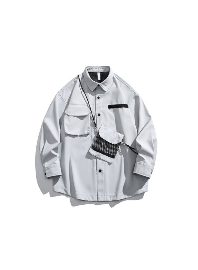 Izexx Trendy Brand Mountain Three-proof Charge Top Large Pocket Waterproof Windproof Outdoor Functional Wind Shirt For Men And Women - Image 1