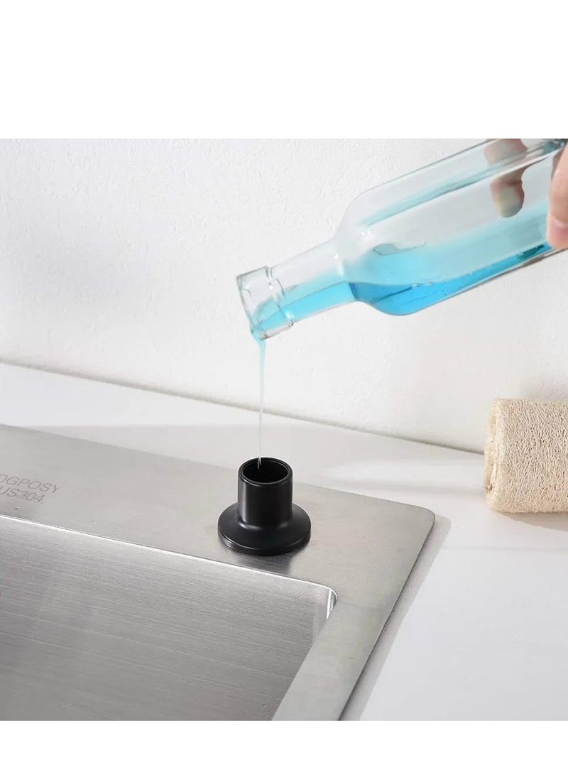 Soap Dispenser for Kitchen Sink, Stainless Steel Brushed Nickel Compact Soap Dispenser with 350ml Plastic Bottle and Extension Tube Refillable Liquid Dispenser for Countertop - Image 3