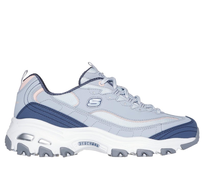 SKECHERS حذاء سنيكرز سكيشرز للنساء D'Lites - تصويت شعبي، أزرق فاتح/متعدد، 8.5 - Image 2