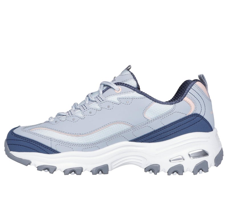 SKECHERS حذاء سنيكرز سكيشرز للنساء D'Lites - تصويت شعبي، أزرق فاتح/متعدد، 8.5 - Image 3