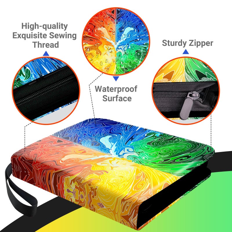 FARICHE Trading Card Binder for TCG Cards, 9-Pocket Portable Card Collector Ablum Holder Book Fits 900 Cards with 50 Removable Sleeve, Waterproof BKM Card Binder Display Storage Carrying Cases for TCG-Totem - Image 2