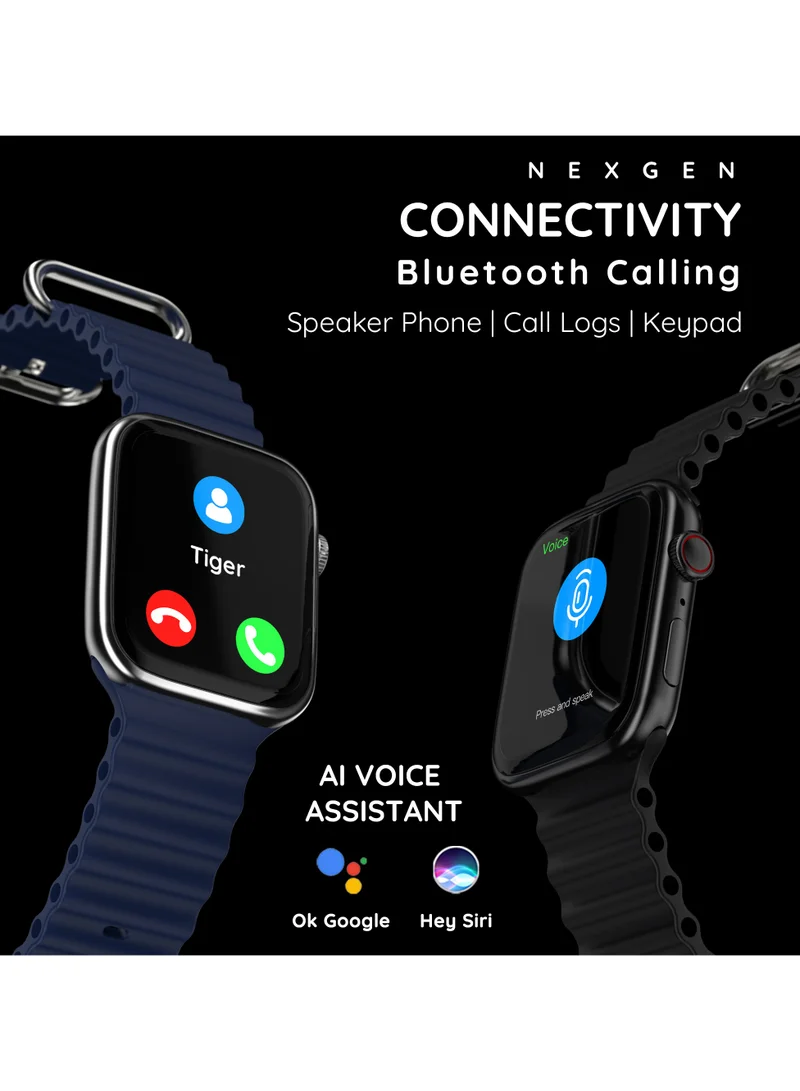 Pebble Zest 1.83" ( 4.64 cm) HD Display Smartwatch, BT Calling, Health Suite, SPO2, Zen Mode, Sleep Monitoring, Multiple Watch Faces, Step Pedometer, Multi-Sports Modes, Alarm & Notification, Midnight Blue
