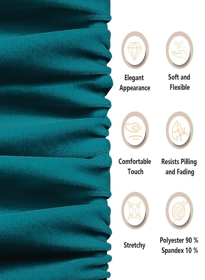 KKJIAF Teal Stretch Velvet Fabric 60 Inch Wide, 1 Yard Soft Stretchy Fabric for Sewing Clothes, Apparel, Costume, Crafts - 90% Polyester 10% Spandex - Image 3