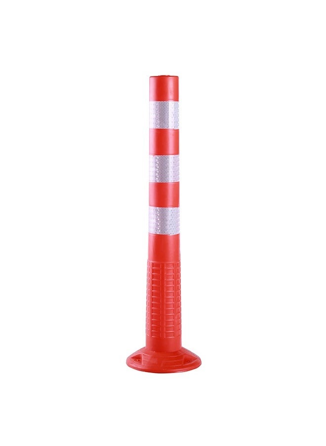 LAWAZIM - Traffic Safety Pole 75cm with Reflective Tape Overlap| Traffic Delineator Post Cones | truck parking, Safety Barriers Road Traffic - Image 1