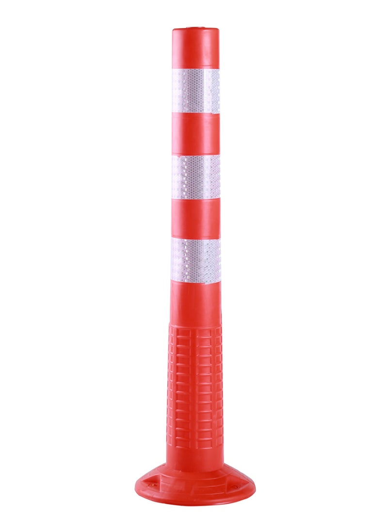 LAWAZIM Pro7 Traffic Safety Pole 75cm with Reflective Tape Overlap| Traffic Delineator Post Cones | truck parking, Safety Barriers Road Traffic - Image 1