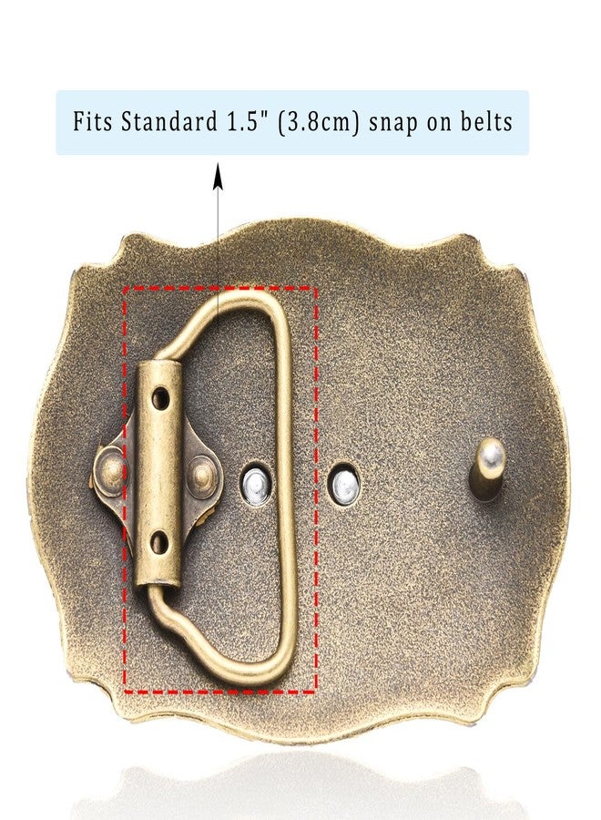 LYTOPTOP American Western Texas Lone Star Belt Buckle Christmas Halloween Gifts for Mens Women-Gold - Image 3